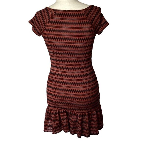 Free People Cozy Day Flounce Knit Mini Dress Women’s Small - Picture 4 of 9